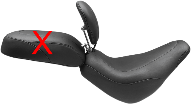 Mustang Tripper Solo Seat & Backrest 2018-2021 Harley Softail Street Bob 79493