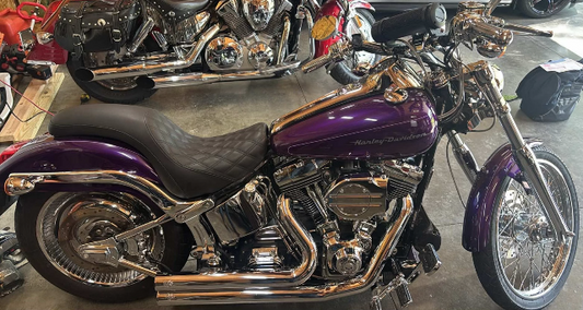 Saddlemen Profiler Lattice Low Gel Seat 2001-2007 Harley Softail Deuce FXSTDI