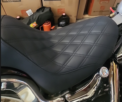 Saddlemen Profiler Gel Lattice Stitch Low Seat for 1984-1999 Harley Softail