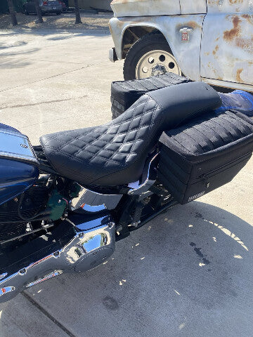 Saddlemen Profiler Gel Lattice Stitch Low Seat for 1984-1999 Harley Softail