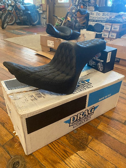 Drag Specialties Predator III Diamond Seat fits 2000-2017 Harley Softail Fat Boy