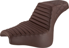 Saddlemen Dark Brown Step-Up Gel Seat for 2018-2023 Harley Fat Bob FXFB FXFBS
