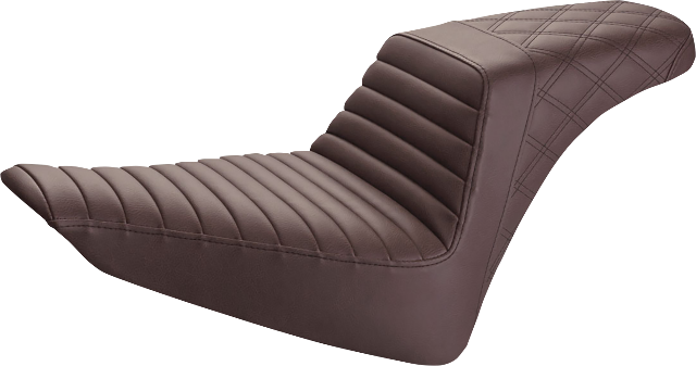 Saddlemen Brown Step-Up Gel Seat for 2011-2017 Harley Softail Blackline Slim FLS