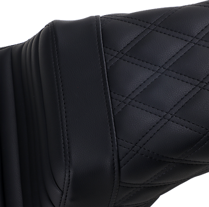 Saddlemen Step-Up Tuck n Roll Lattice Gel Seat fits 2006-2017 Harley Dyna FXD