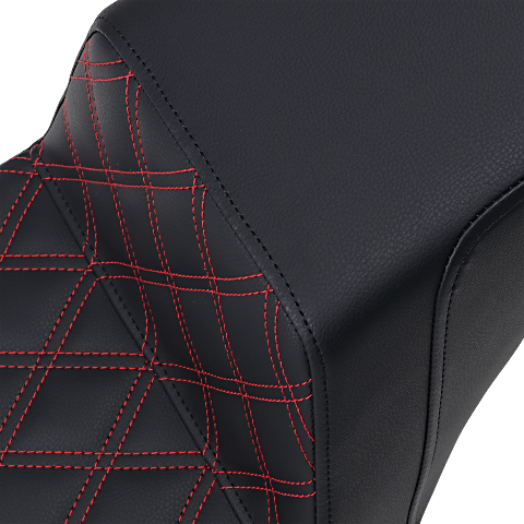Saddlemen Step-Up Red Lattice Gel Seat fits 2018-2024 Harley Softail FXBB FXST