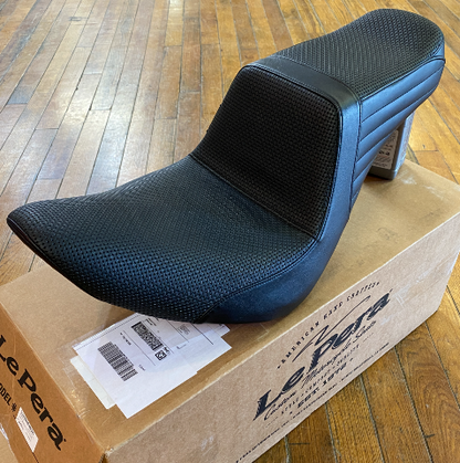 Le Pera Tailwhip Basketweave Seat fits 2018-2025 Harley Softail FXLR FLSB