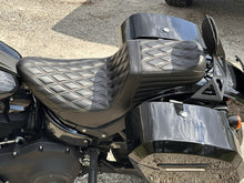 Le Pera Tailwhip Chestnut Diamond Stitch Seat fits 2018-2026 Harley Softail FXLR