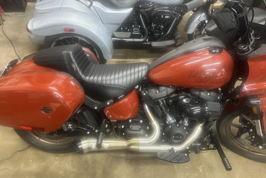 Le Pera Kickflip Daddy Long Legs Low Rider Seat for 2018-25 Harley Softail FXRST