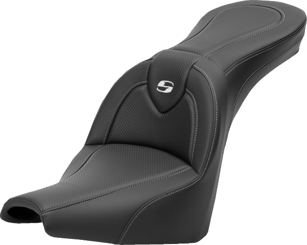 Saddlemen Roadsofa Carbon Fiber Gel Seat 2018-23 Harley Softail Street Bob FXST