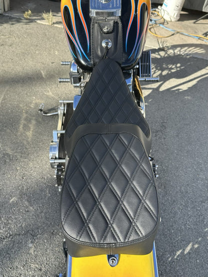 Drag Specialties Predator Diamond Seat for 2000-2017 Harley Softail FLST FXST