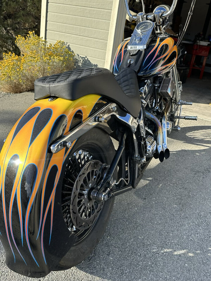 Drag Specialties Predator Diamond Seat for 2000-2017 Harley Softail FLST FXST