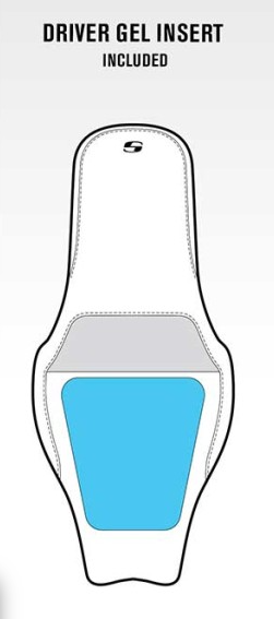 Saddlemen Step-Up White Lattice Gel Seat for 2018-2025 Harley Softail Standard