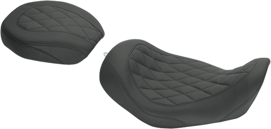 Mustang Tripper Diamond Motorcycle Solo Seat 06-17 Harley Dyna FXDF FXDB FLD
