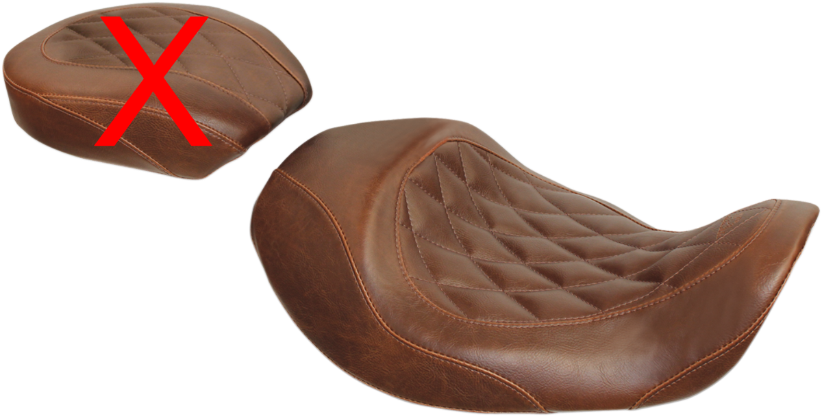 Mustang Wide Tripper Forward Positioning Solo Seat 2006-17 Harley Dyna FXD FXDB