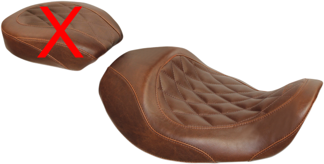 Mustang Wide Tripper Forward Positioning Solo Seat 2006-17 Harley Dyna FXD FXDB