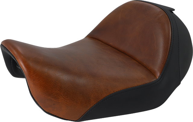 Saddlemen Renegade Lariat Brown Leather Solo Seat 2006-2017 Harley Dyna FXD