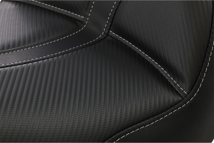 Saddlemen Dominator Gray Stitch Solo Seat fits 2006-2017 Harley Dyna FXD FXDB