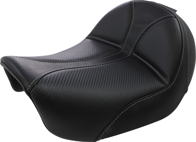 Saddlemen Dominator Gray Stitch Solo Seat fits 2006-2017 Harley Dyna FXD FXDB