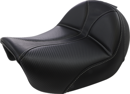 Saddlemen Dominator Gray Stitch Solo Seat fits 2006-2017 Harley Dyna FXD FXDB