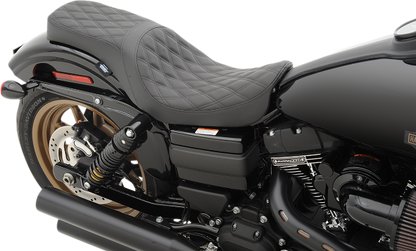 Drag Specialties Predator Diamond Stitch Seat for 2006-17 Harley Dyna FXDF FXDB
