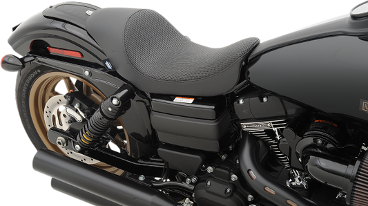 Drag Specialties 3/4 Low Basket Weave Solo Seat for 2006-2017 Harley Dyna FXDL