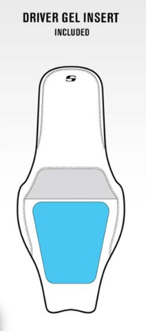 Saddlemen Black Red Lattice Gel Step Up Seat 2006-2017 Harley Dyna Switchback