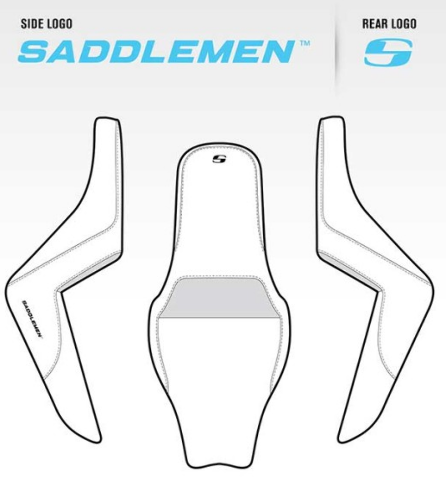 Saddlemen Black Red Lattice Gel Step Up Seat 2006-2017 Harley Dyna Switchback