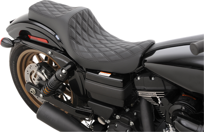Drag Specialties Diamond Stitch Predator III Seat for 2006-17 Harley Dyna FXD