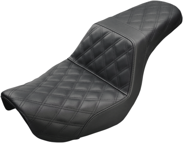 Saddlemen Step Up Black Lattice Stitch Gel Seat for 2004-2005 Harley Dyna FXD