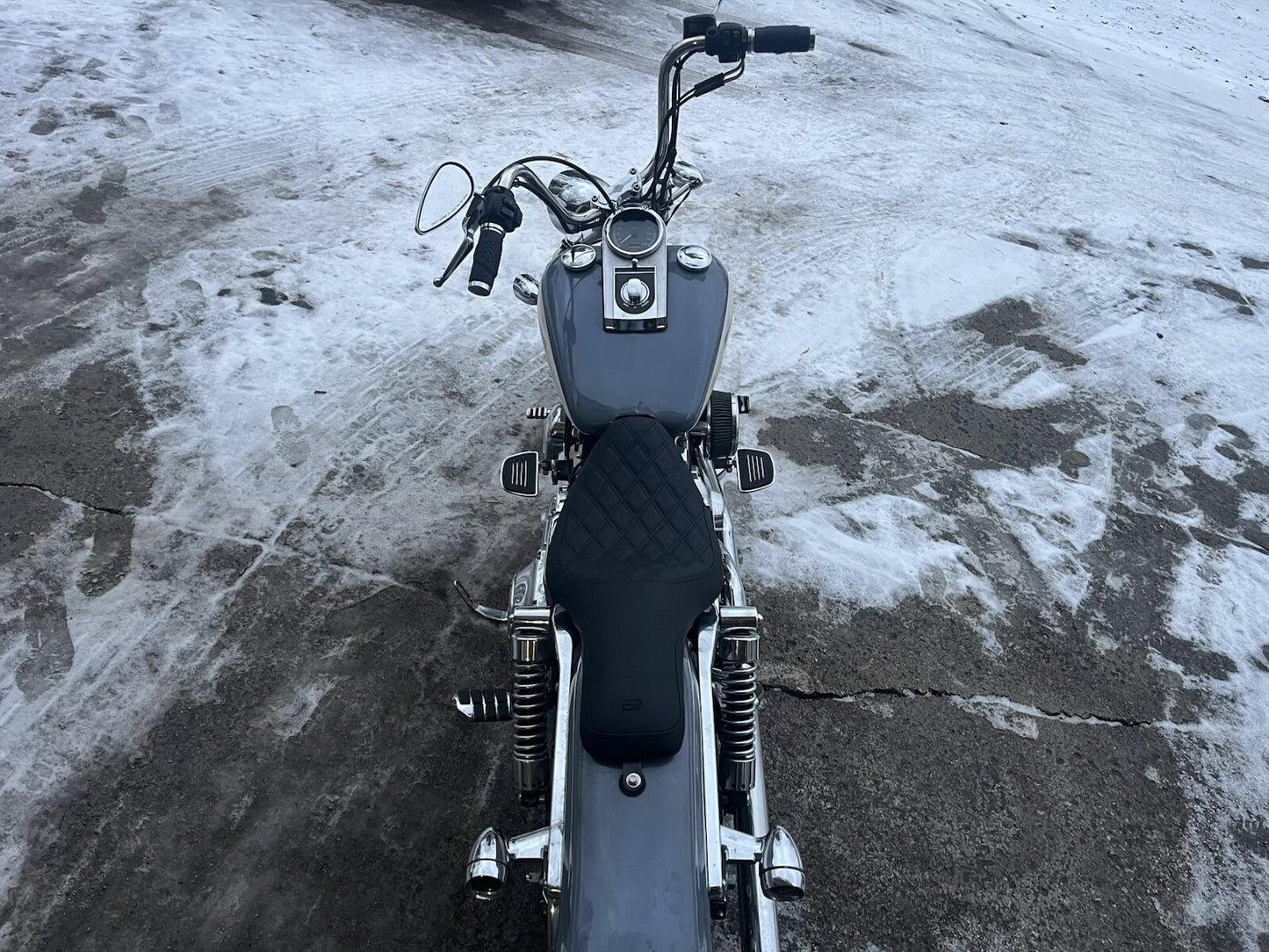 Saddlemen Profiler Lattice Stitch Low Seat for 1996-2003 Harley Dyna Wide Glide