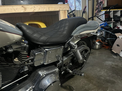 Saddlemen Profiler Lattice Stitch Low Seat for 1996-2003 Harley Dyna Wide Glide