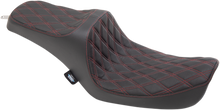 Drag Specialties Predator III Red Diamond Stitch Seat fits 1996-2003 Harley Dyna
