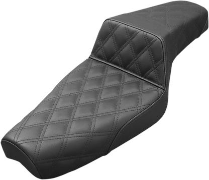 Saddlemen Step Up Lattice Stitch 2-Up Seat 1977-2003 Harley Sportster Models XL