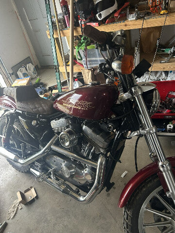 Saddlemen Brown Lattice Stitched Step Up Seat 1979-2003 Harley Sportster XL XLH