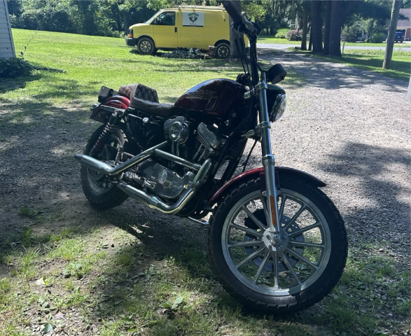 Saddlemen Brown Lattice Stitched Step Up Seat 1979-2003 Harley Sportster XL XLH