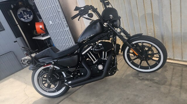 Saddlemen Black Step-Up Lattice Stitch Seat fits 2004-2022 Harley Sportster XL