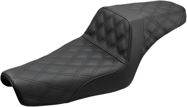 Saddlemen Black Step-Up Lattice Stitch Seat fits 2004-2022 Harley Sportster XL