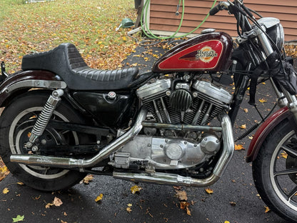 Drag Specialties Black Predator Classic Stitch Seat 1982-2003 Harley Sportster