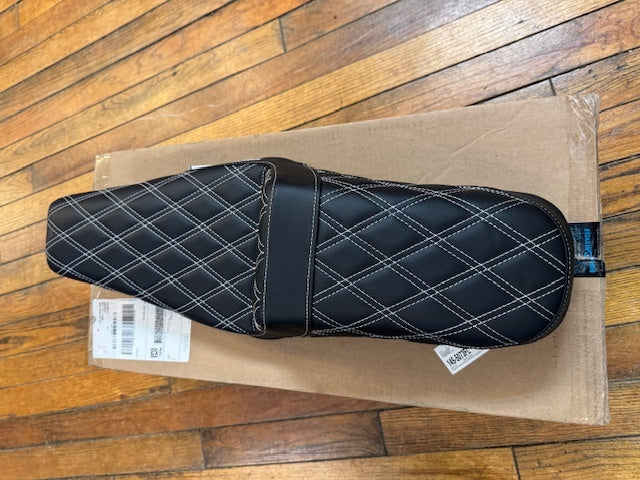 Saddlemen Step Up White Lattice Gel Seat fits 2004-2022 Harley Sportster 3.3Gal