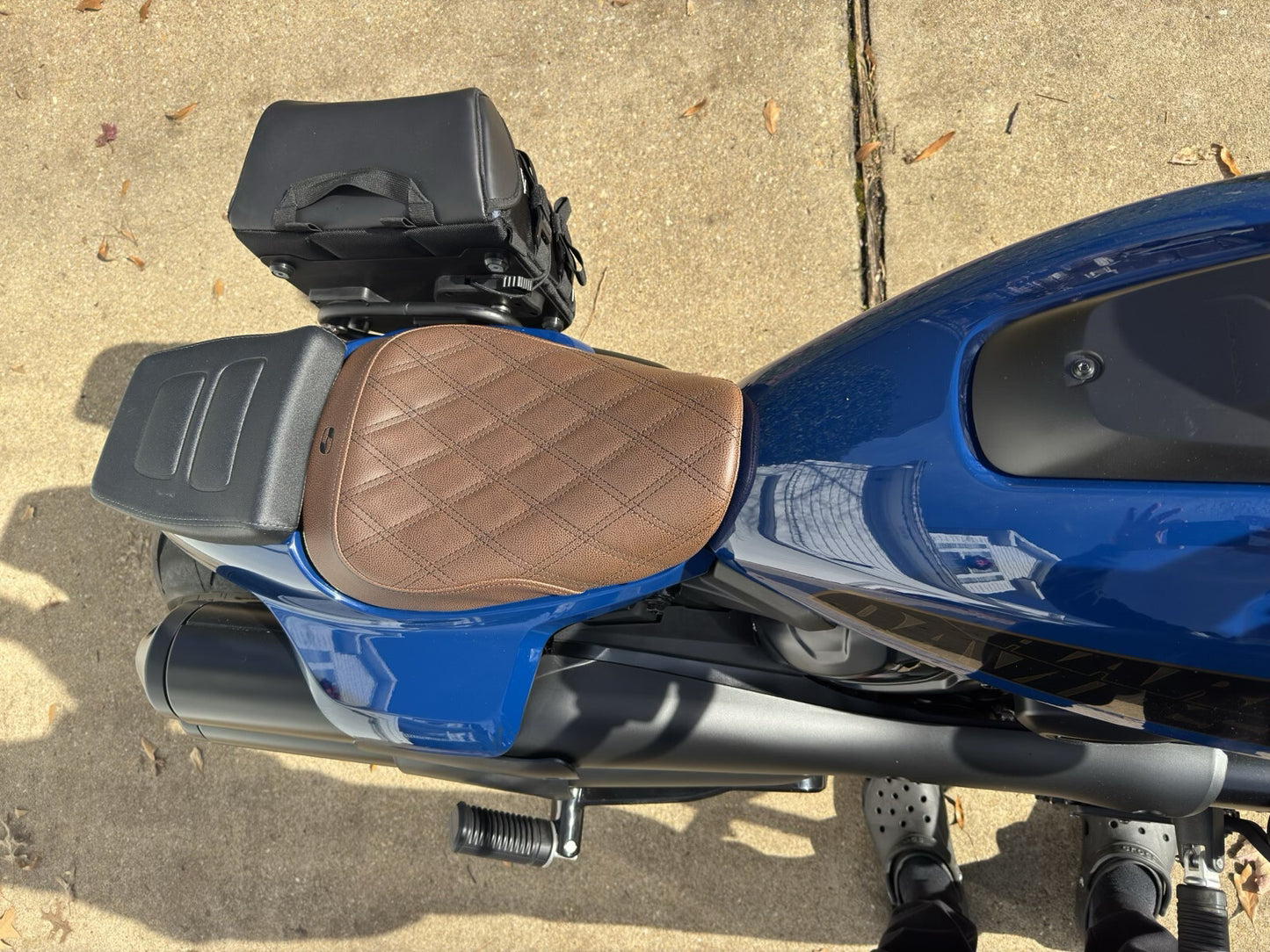 Saddlemen Brown Lattice Stitch Solo Seat for 2021-2025 Harley Sportster RH1250S