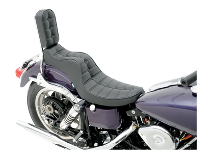 Drag Specialties Mini King & Queen Scorpion Stitch Seat for 1958-84 Harley FX FL