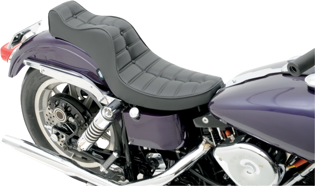 Drag Specialties Mini King & Queen Scorpion Stitch Seat for 1958-84 Harley FX FL