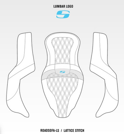 Saddlemen RoadSofa Lattice Seat for 2014-2024 Indian Chief Chieftain Springfield