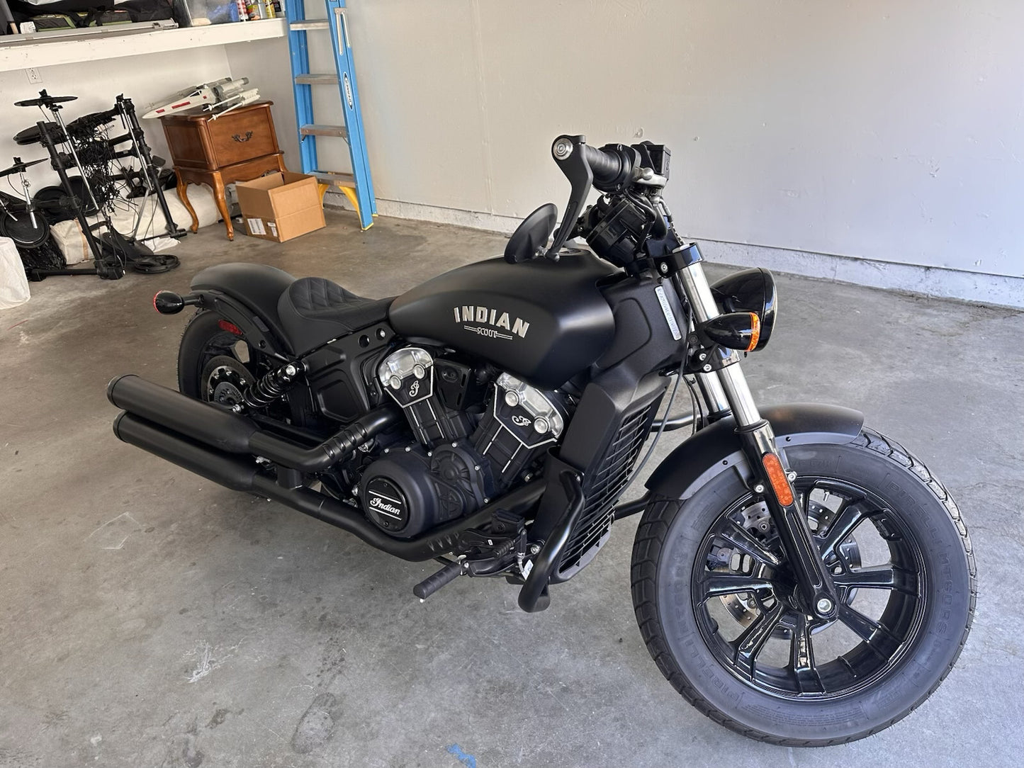 Saddlemen Renegade Lattice Solo Seat fits 2018-2024 Indian Scout Bobber Rogue