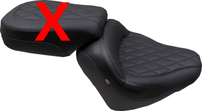 Mustang Touring Diamond Stitch Solo Seat fits 2022-2023 Indian Chief Bobber