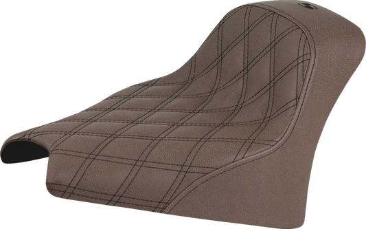 Saddlemen Renegade Brown Lattice Low Solo Gel Seat fits 2025-2026 Indian Scout