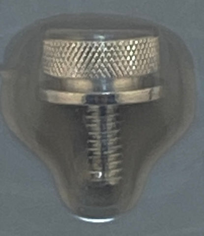 Saddlemen Single Silver 1/4"-20 Rear Motorcycle Seat Mounting Knob Bolt Screw