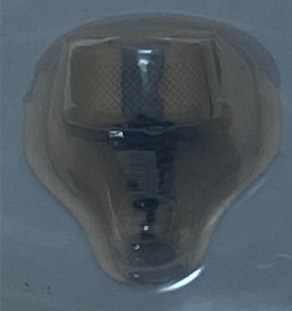 Saddlemen Single Black 1/4"-20 Rear Motorcycle Seat Mounting Knob Bolt