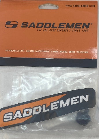 Saddlemen Single Black 1/4"-28 Rear Motorcycle Seat Mounting Knob Bolt Screw