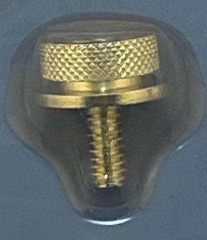 Saddlemen Gold 1/4"-20 Rear Motorcycle Seat to Fender Mounting Knob for Harley